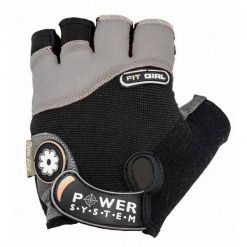 Rękawiczki fitness damskie POWER SYSTEM Fit Girl. Czerwone rękawiczki damskie Power System, bez wzorów, sportowe. Za 50.00 zł.