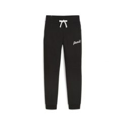 Spodnie sportowe damskie Puma Ess+ Script. Czarne obuwie sportowe damskie Puma, s, bez wzorów, z dresówki, na fitness i siłownię. Za 322.00 zł.