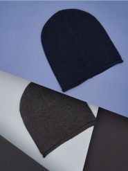 Czapki 2 pack - szary. Szare czapki i kapelusze męskie Sinsay, bez wzorów. Za 25.99 zł.