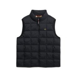 Kurtka puchowa bez rękawów Superdry Fuji Lite. Czarne kurtki męskie Superdry., m, bez wzorów, z materiału, casualowe, bez kaptura. Za 342.00 zł.
