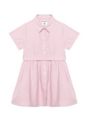 Beverly Hills Polo Club Sukienka codzienna G3631 Różowy Regular Fit. Czerwone sukienki dla dziewczynek Beverly Hills Polo Club, bez wzorów, z bawełny, bez ramiączek. Za 311.99 zł.