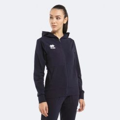 Kurtka z kapturem Errea Philip. Niebieskie bluzy męskie ERREA, m, bez wzorów, z bawełny, z kapturem. Za 270.50 zł.