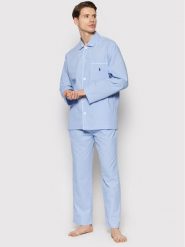 Polo Ralph Lauren Piżama 714514095001 Błękitny Regular Fit. Niebieskie piżamy męskie Polo Ralph Lauren, m, bez wzorów, z bawełny, bez ramiączek. Za 399.99 zł.