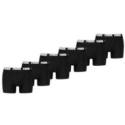 Bielizna - 6 szt. - Czarna. Czarna bokserki męskie Puma, m, bez wzorów, z bawełny. W wyprzedaży za 307.92 zł.