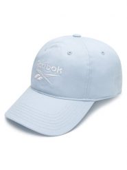 Reebok Czapka z daszkiem RBH1200-AW24 Niebieski. Niebieskie rękawiczki męskie Reebok, bez wzorów, z bawełny. Za 69.99 zł.