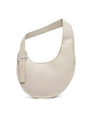 Calvin Klein Torebka Asym Buckle Shoulder Bag LV04F3872G Kremowy. Białe torebki do ręki damskie Calvin Klein, bez wzorów, ze skóry, bez dodatków. Za 449.99 zł.