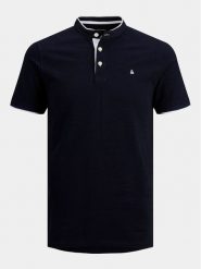 Jack & Jones Polo Paulos 12199711 Granatowy Slim Fit. Niebieskie koszulki polo męskie Jack & Jones, m, bez wzorów, z bawełny, bez ramiączek. Za 109.99 zł.