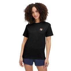 Koszulka damska FILA Liebstadt. Czarne t-shirty damskie Fila, xs, bez wzorów, casualowe, bez kołnierzyka. Za 69.99 zł.