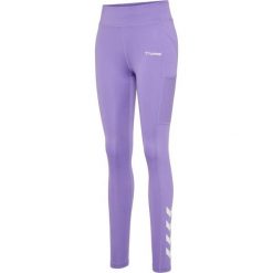 Damskie legginsy mid-rise Hummel MT Chipo. Fioletowe legginsy damskie Hummel, bez wzorów. Za 162.50 zł.