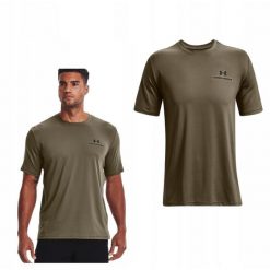 Męski T-Shirt Sportowy Under Armour Rush 361energy. Zielone t-shirty męskie Under Armour, m, bez wzorów, sportowe, bez kołnierzyka. Za 173.87 zł.