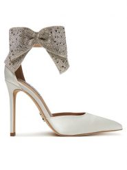 Steve Madden Szpilki Deville SM11003196 Biały. Białe szpilki damskie Steve Madden, bez wzorów, ze skóry, bez obcasa, bez zapięcia. Za 439.99 zł.