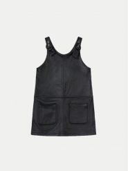 Mayoral Sukienka codzienna 4934 Czarny Regular Fit. Czarne sukienki dla dziewczynek Mayoral, bez wzorów, z syntetyku, bez ramiączek. Za 79.99 zł.