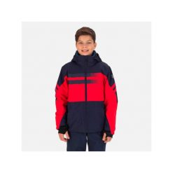 Kurtka narciarska chłopięca ROSSIGNOL Boy Course Jkt granatowo czerwona. Niebieskie buty zimowe chłopięce Rossignol, bez wzorów, bez zapięcia. Za 1,050.00 zł.