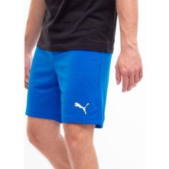 Spodenki Puma teamRISE niebieskie. Białe krótkie spodenki sportowe męskie Puma, m, bez wzorów, do piłki nożnej. Za 88.59 zł.