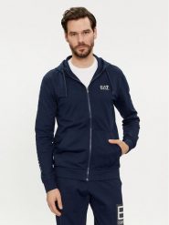 EA7 Emporio Armani Bluza 8NPM13 PJ05Z 1554 Granatowy Regular Fit. Niebieskie bluzy męskie EA7 Emporio Armani, m, bez wzorów, z bawełny, bez kaptura. Za 409.99 zł.