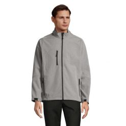 Kurtka Męska Relax Soft Shell. Zielone kurtki męskie SOL'S, m, bez wzorów, sportowe, bez kaptura. Za 259.99 zł.
