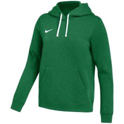 Bluza damska Nike Park 26 Fleece Hoodie. Zielone bluzy damskie Nike, bez wzorów, z bawełny, bez kaptura. Za 186.99 zł.