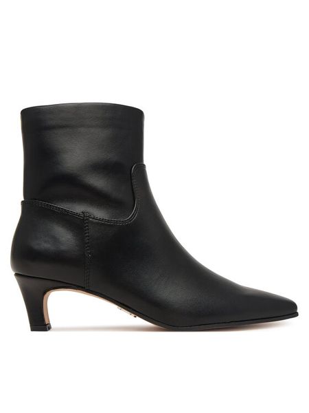 Steve Madden Botki Davis-S 11005692 Czarny. Czarne botki damskie Steve Madden, z materiału, bez obcasa, na słupku, bez zapięcia. Za 559.99 zł.