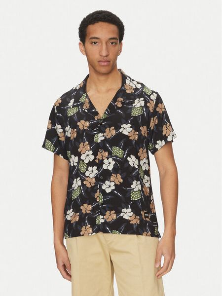 BOSS Koszula Beach 50535793 Czarny Regular Fit. Czarne koszule męskie Boss, l, bez wzorów, z wiskozy, bez kołnierzyka, bez ramiączek. Za 239.99 zł.