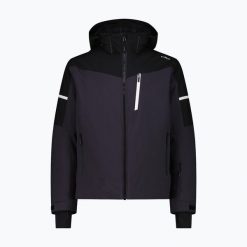 Kurtka narciarska męska CMP 35W0077 Zip Hood. Szare kurtki męskie CMP, na zimę, m, bez wzorów, sportowe, bez kaptura. Za 909.99 zł.