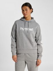 Bluza damska z kapturem Hummel Legacy 2.0. Szare bluzy damskie Hummel, s, bez wzorów, z bawełny, z kapturem. Za 249.00 zł.