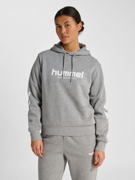 Bluza damska z kapturem Hummel Legacy 2.0. Szare bluzy damskie Hummel, s, bez wzorów, z bawełny, z kapturem. Za 249.00 zł.