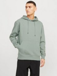 Jack&Jones męska bluza z kapturem JJESTAR BASIC SWEAT HOOD NOOS 12208157 ICEBERG GREEN XL. Zielone bluzy męskie Jack & Jones, m, bez wzorów, z kapturem. Za 272.31 zł.