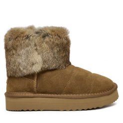 Śniegowce Patrizia Pepe. Brązowe śniegowce dziewczęce Patrizia Pepe, bez zapięcia. Za 499.99 zł.