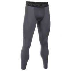 Legging Under Armour. Czarne legginsy sportowe męskie Under Armour, bez wzorów, na fitness i siłownię. Za 196.00 zł.