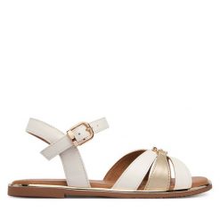 Sandały Tommy Hilfiger. Białe sandały dziewczęce Tommy Hilfiger, bez zapięcia. Za 339.99 zł.