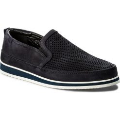 Półbuty BALDININI - 897106XPIUM101010XXX Blu. Niebieskie półbuty na co dzień męskie Baldinini, z nubiku. W wyprzedaży za 829.00 zł.