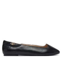 Baleriny Liu Jo. Czarne baleriny damskie Liu Jo, bez wzorów, bez obcasa. Za 569.99 zł.
