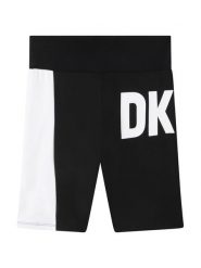 DKNY Szorty sportowe D34A89 S Czarny Regular Fit. Czarne spodenki dla dziewczynek DKNY, bez wzorów, z syntetyku, sportowe. Za 179.99 zł.
