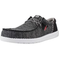 Buty HEY DUDE WALLY FUNK OPEN MESH Czarny. Czarne trekkingi męskie Hey dude, trekkingowe. Za 249.99 zł.