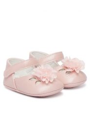 Mayoral Półbuty 9091.84 Różowy. Czerwone półbuty dziewczęce Mayoral, bez wzorów, ze skóry, bez zapięcia. Za 89.99 zł.