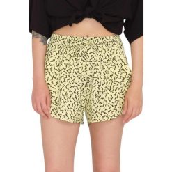 Spodenki turystyczne damskie Volcom Surfpunk. Żółte szorty sportowe damskie Volcom, s, bez wzorów, z wiskozy, sportowe, trekkingowe. Za 144.00 zł.