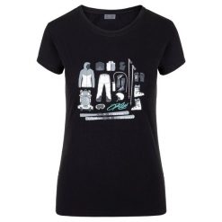 Damska koszulka Kilpi TORNES-W. Czarne t-shirty damskie Kilpi, bez wzorów, z poliesteru, bez kołnierzyka. Za 70.90 zł.