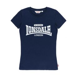 T-shirt damski Lonsdale Tulse. Niebieskie t-shirty damskie Lonsdale, xl, bez wzorów, z bawełny, sportowe, bez kołnierzyka. Za 137.50 zł.