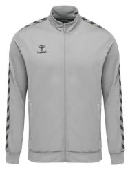 Bluza sportowa dresowa Hummel NELLY ZIP JACKET damska. Szare bluzy sportowe damskie Hummel, l, bez wzorów, z dresówki, bez kaptura, na fitness i siłownię. Za 89.00 zł.