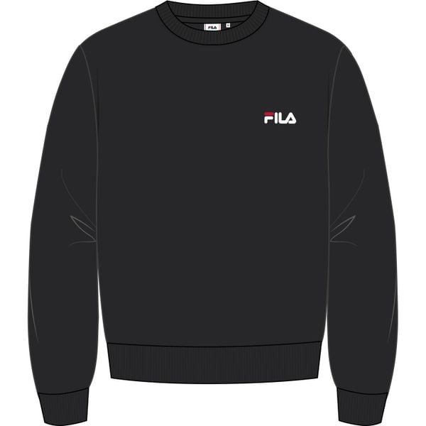 Bluza Fila Leverano. Czarne bluzy męskie Fila, xl, bez wzorów, z bawełny, bez kaptura. Za 212.70 zł.