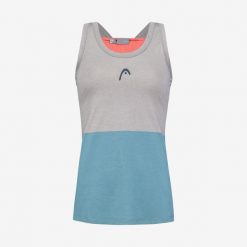 Koszulka bez rękawów damska PADEL Tech Tank Top. Niebieskie koszulki sportowe damskie Head, s, bez wzorów, z jersey, bez kołnierzyka, bez ramiączek. W wyprzedaży za 161.00 zł.