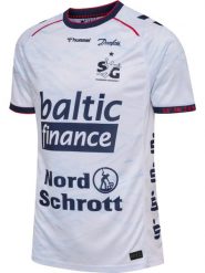 Koszulka wyjazdowa SG Flensburg-Handewitt 2026/27. Białe koszulki sportowe damskie Hummel, m, bez wzorów, z materiału, bez kołnierzyka, bez ramiączek, na fitness i siłownię. Za 382.00 zł.
