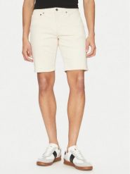Calvin Klein Szorty jeansowe K10K114078 Écru Slim Fit. Szorty męskie Calvin Klein, m, bez wzorów, z bawełny. Za 259.99 zł.