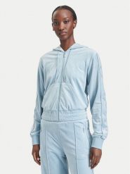 Guess Bluza V6BQ07 K6301 Niebieski jasny Regular Fit. Niebieskie bluzy damskie Guess, m, z aplikacjami, z syntetyku, bez kaptura. Za 434.99 zł.