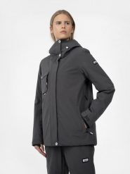 4F Kurtka snowboardowa membrana 10 000 damska XL. Szare kurtki damskie 4f, m, bez wzorów, bez kaptura, narciarskie. Za 699.99 zł.