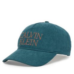 Czapka z daszkiem Calvin Klein. Niebieskie czapki i kapelusze męskie Calvin Klein, bez wzorów. Za 189.99 zł.
