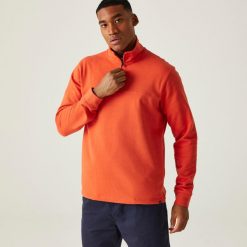 Agilno męska bluza. Brązowe bluzy męskie Regatta, m, bez wzorów, z bawełny, bez kaptura, trekkingowe. W wyprzedaży za 109.99 zł.