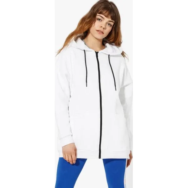 Confront Bluza Nonsense Hoody , biały, rozmiar S. Białe bluzy damskie Confront, s, z aplikacjami, z bawełny, bez kaptura. W wyprzedaży za 79.99 zł.
