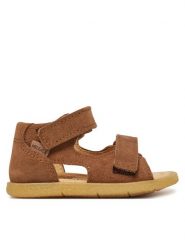 Mrugała Sandały 1105/5-30 Brązowy. Brązowe sandały chłopięce Mrugała, ze skóry, bez zapięcia. Za 219.99 zł.