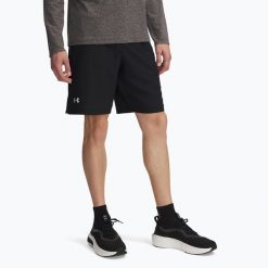 Spodenki do biegania męskie Under Armour Launch 9". Czarne krótkie spodenki sportowe męskie Under Armour, m, bez wzorów, do biegania. Za 109.99 zł.